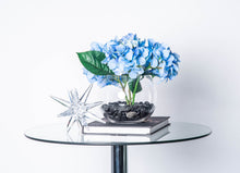 Load image into Gallery viewer, Blue Hydrangeas with Black Rocks
